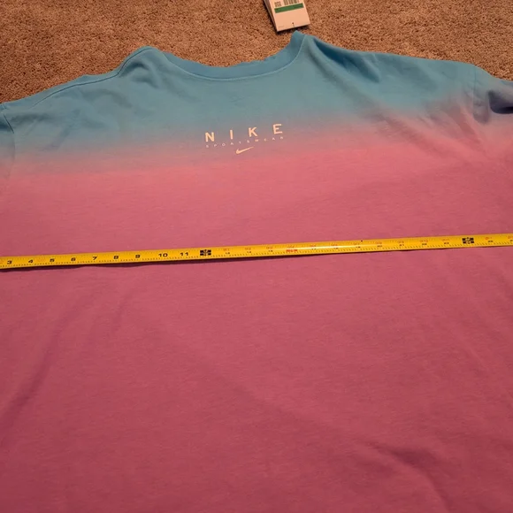 Brand New With Tags Ladies Nike Blue and Purple Oversized Fit T-Shirt Size XL - Picture 7 of 10